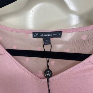 Adrianna papell light pink blouse